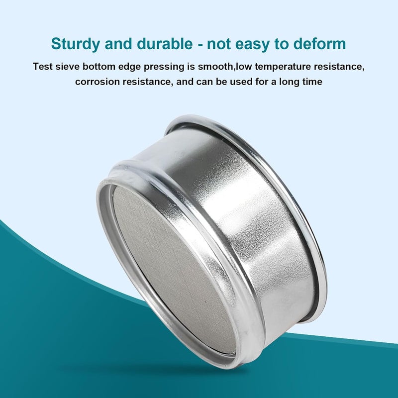 LVDALAB 304 Stainless Steel Mesh Lab Sieve, 160 Mesh (0.097mm) Aperture Test Sieve, 4inch(10cm) Economy Standard Analysis Sample Test Sieves for Industrial Laboratory Homes - Image 4